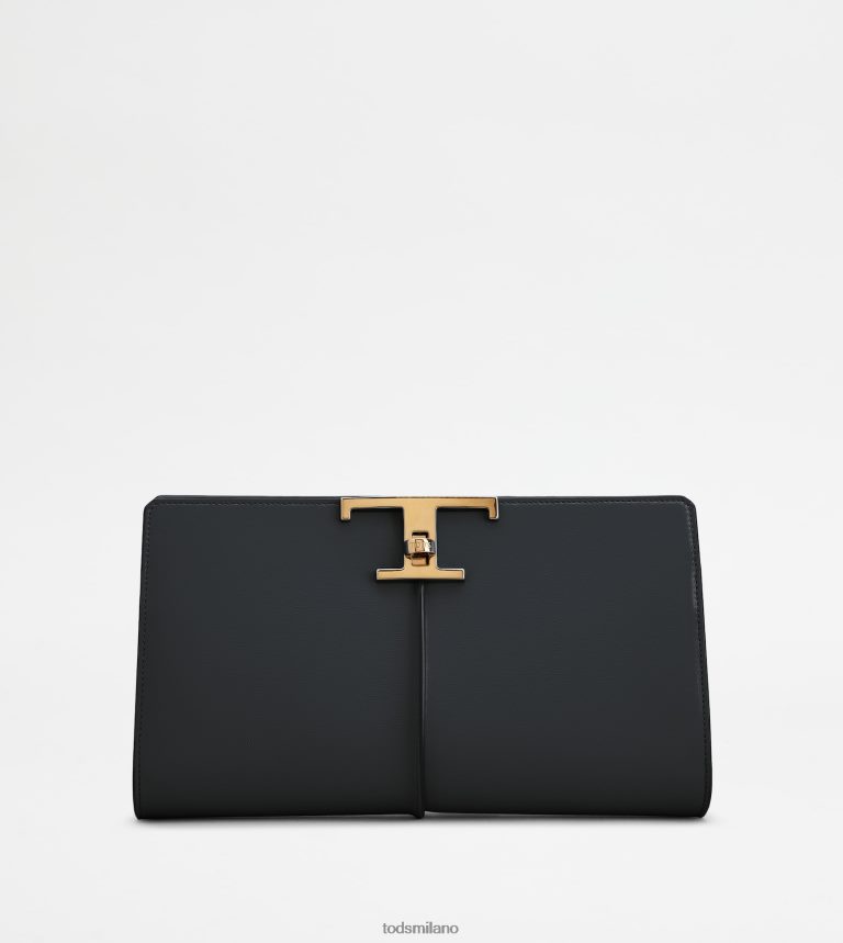 donnenero Tod's t intramontabile pochette in pelle piccola P66X8B354