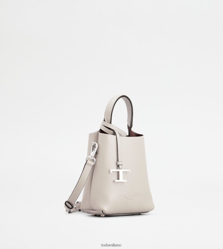 donnegrigio/bordeaux Tod's micro borsa in pelle P66X8B463