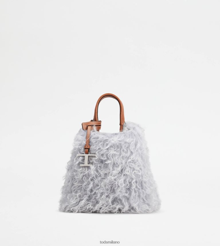 donnegrigio/marrone Tod's borsa micro in mohair e pelle micro P66X8B470