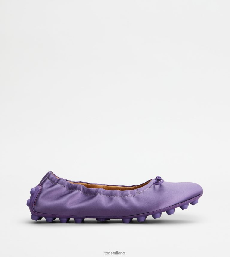 donneViola Tod's ballerine bubble in raso e pelle P66X8B194