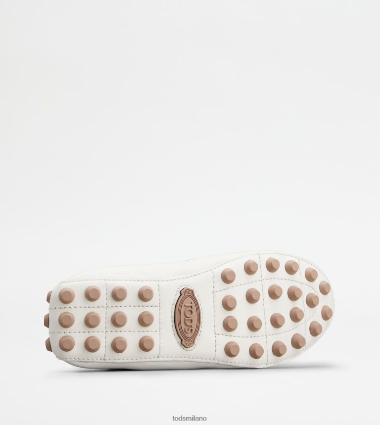 donnebianco/marrone Tod's ballerine bubble in pelle P66X8B190