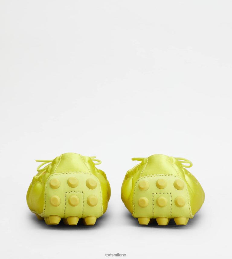 donnegiallo Tod's ballerine bubble in raso e pelle P66X8B193