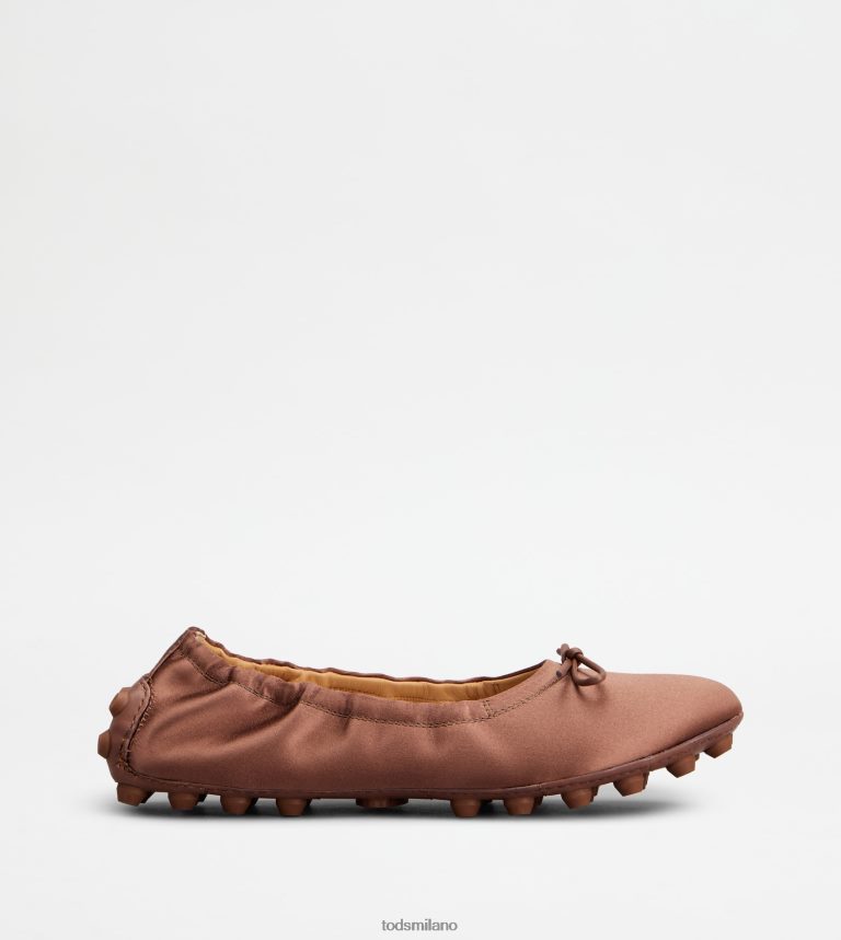 donnemarrone Tod's ballerine bubble in raso e pelle P66X8B192