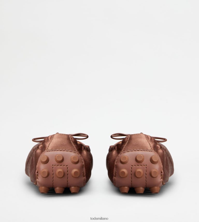 donnemarrone Tod's ballerine bubble in raso e pelle P66X8B192