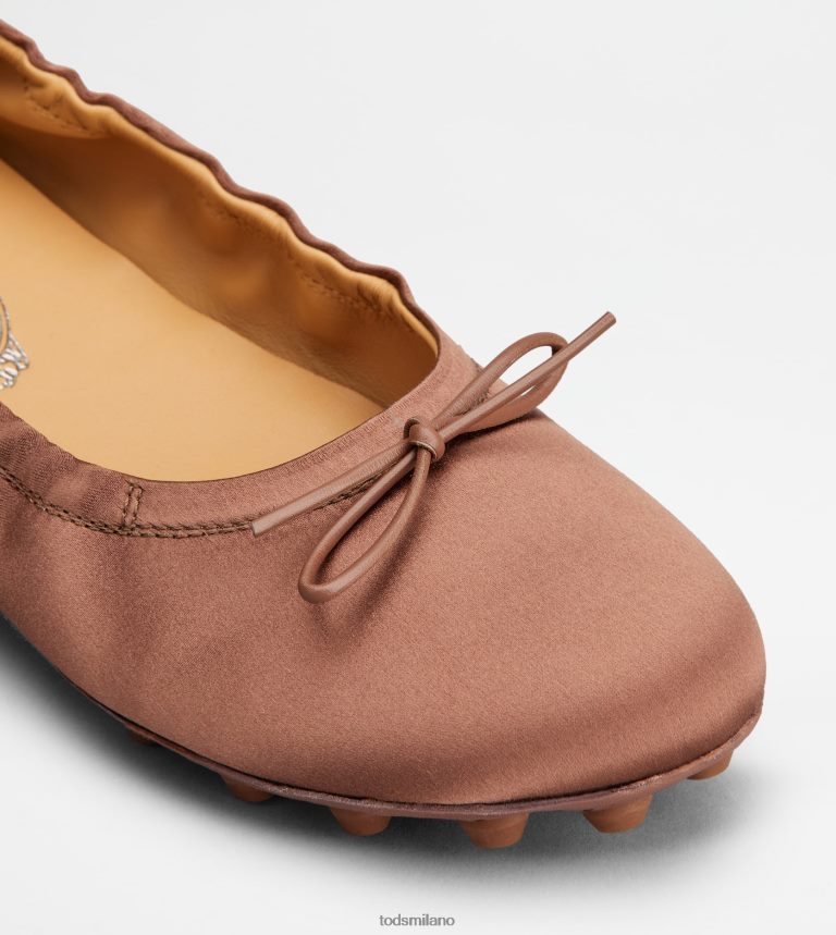 donnemarrone Tod's ballerine bubble in raso e pelle P66X8B192