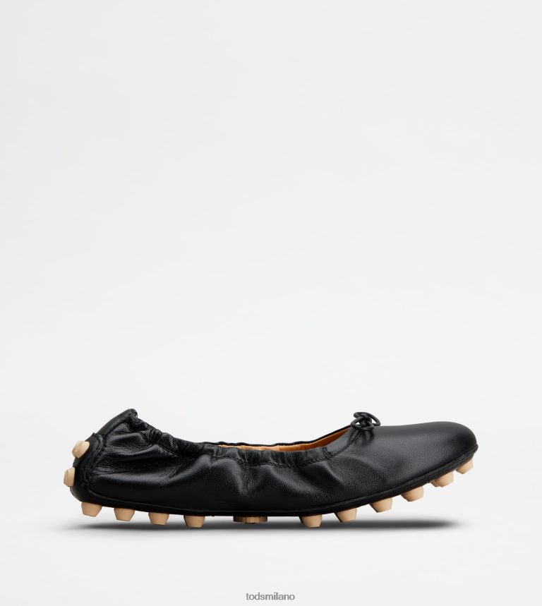 donnenero/bianco sporco Tod's ballerine bubble in pelle P66X8B189
