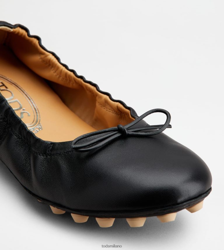 donnenero/bianco sporco Tod's ballerine bubble in pelle P66X8B189