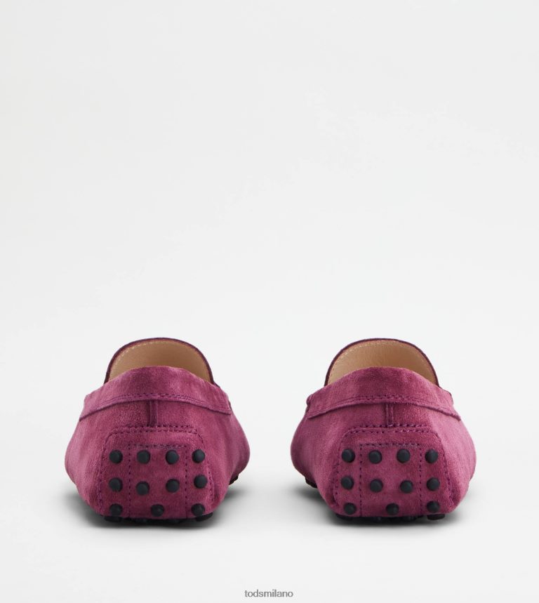 donneViola Tod's gommino mocassino in pelle scamosciata P66X8B102