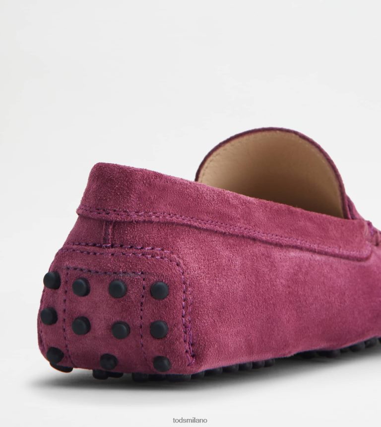 donneViola Tod's gommino mocassino in pelle scamosciata P66X8B102