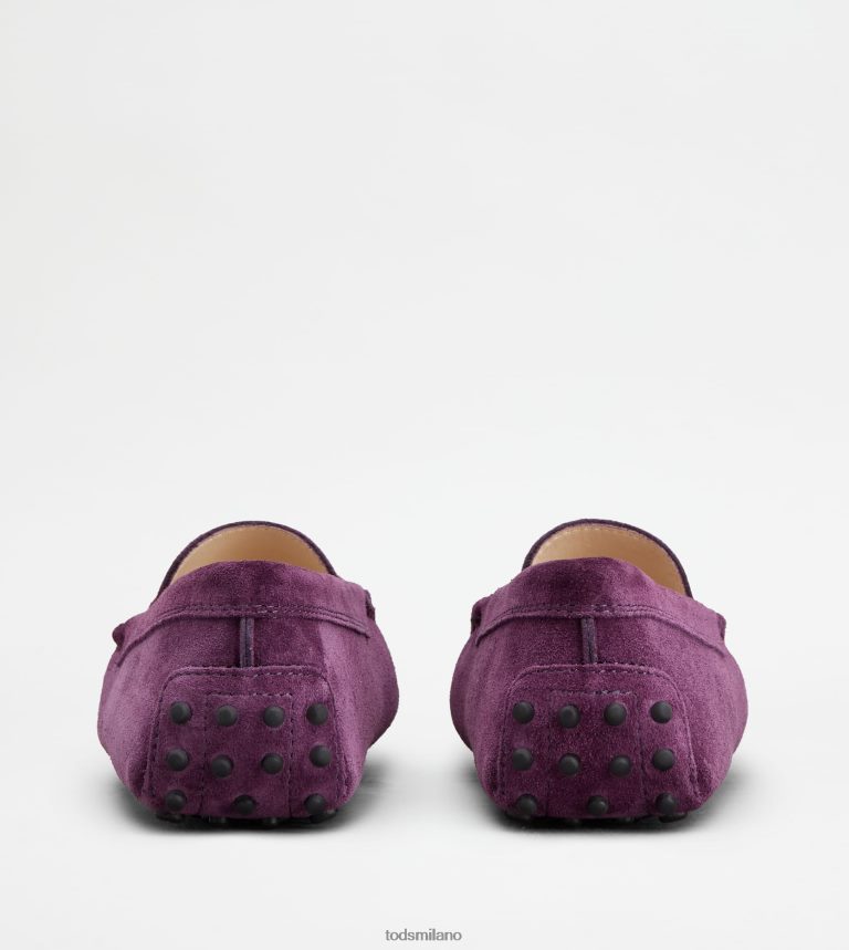 donneViola Tod's gommino mocassino in pelle scamosciata P66X8B112