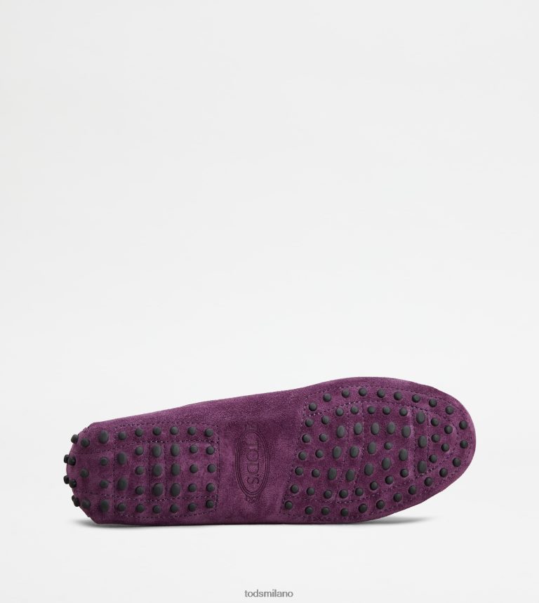 donneViola Tod's gommino mocassino in pelle scamosciata P66X8B112