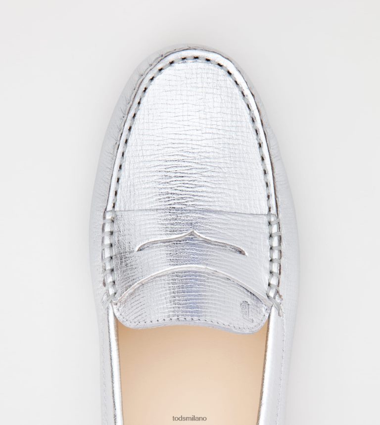 donneargento Tod's gommino mocassino in pelle P66X8B106