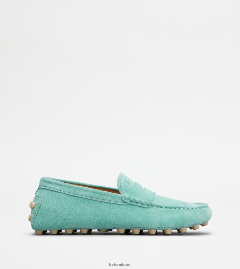 donneazzurro Tod's gommino a bolle in camoscio P66X8B82