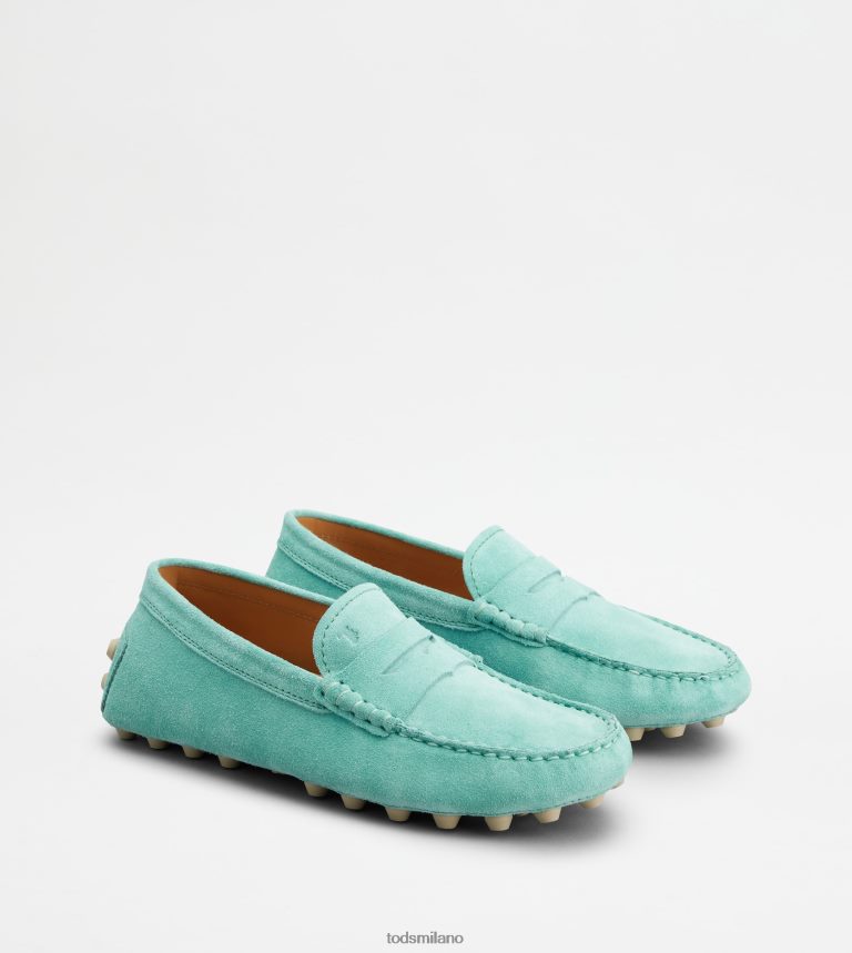 donneazzurro Tod's gommino a bolle in camoscio P66X8B82