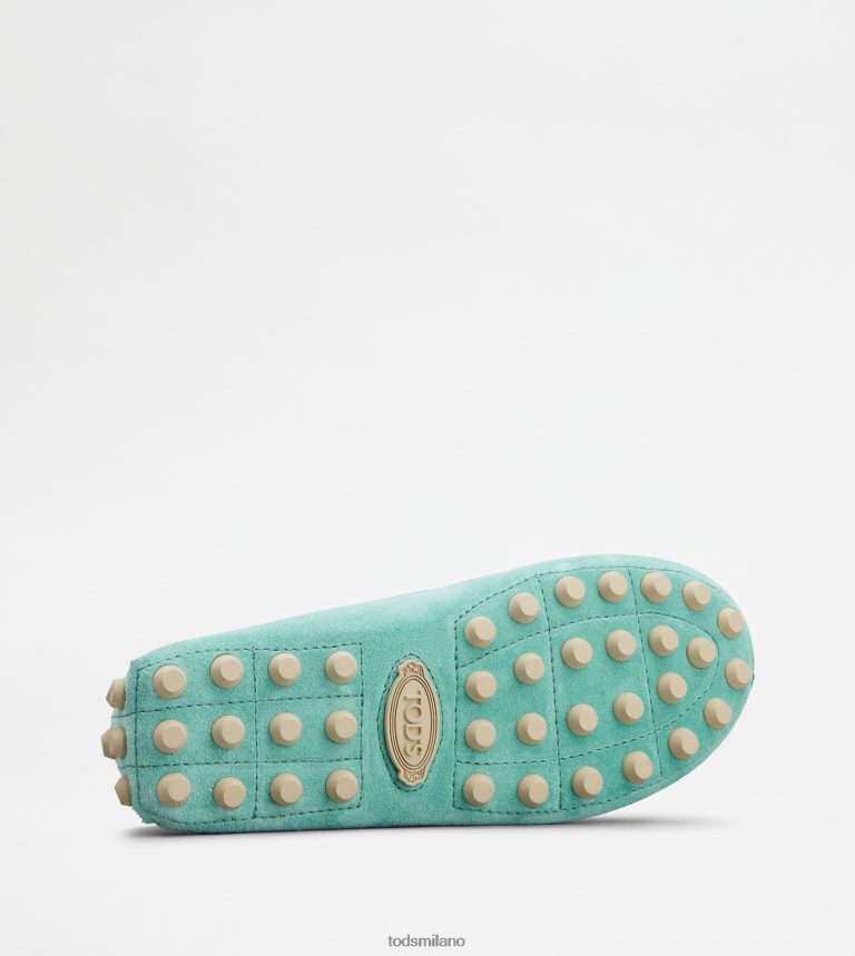 donneazzurro Tod's gommino a bolle in camoscio P66X8B82