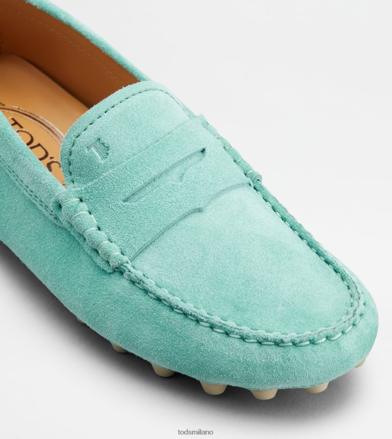 donneazzurro Tod's gommino a bolle in camoscio P66X8B82