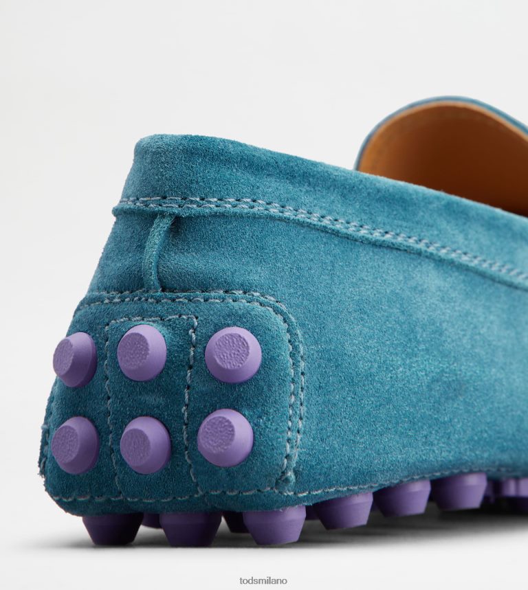 donneazzurro Tod's gommino a bolle in camoscio P66X8B89