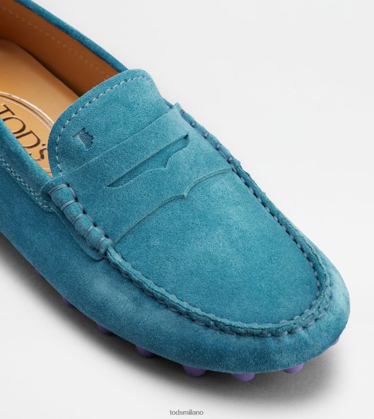 donneazzurro Tod's gommino a bolle in camoscio P66X8B89