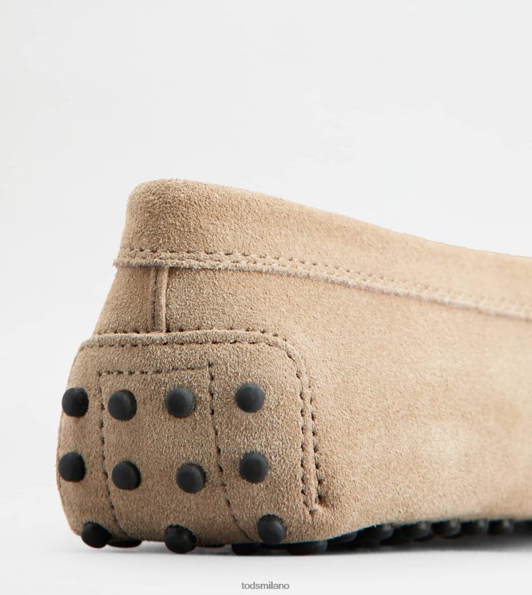 donnebeige Tod's gommino mocassino in pelle scamosciata P66X8B104