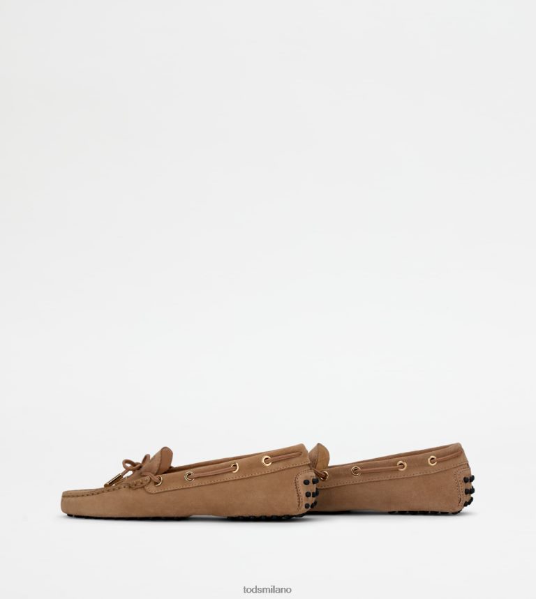 donnebeige Tod's gommino mocassino in pelle scamosciata P66X8B68