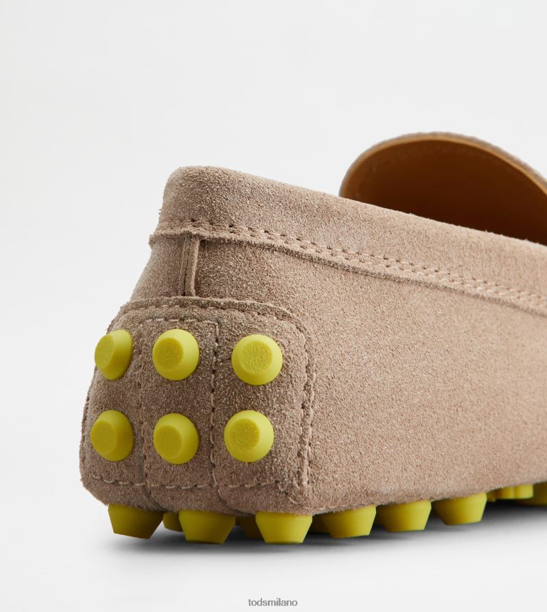 donnebeige/giallo Tod's gommino a bolle in camoscio P66X8B84