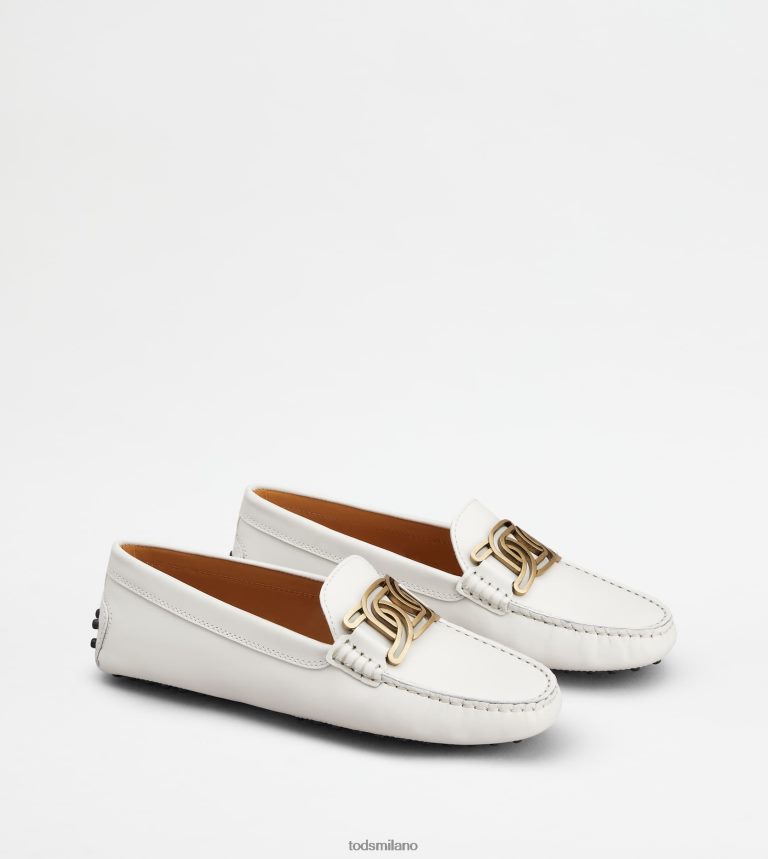 donnebianco Tod's mocassino gommino Kate in pelle P66X8B93