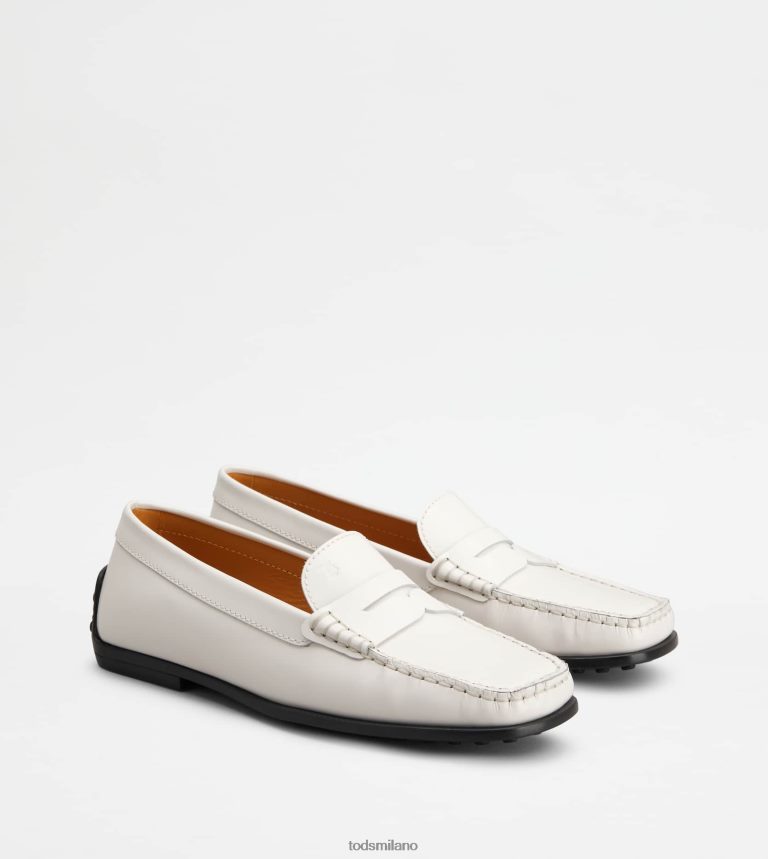 donnebianco Tod's mocassino gommino da città in pelle P66X8B72