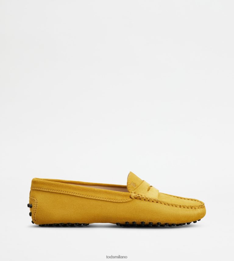 donnegiallo Tod's gommino mocassino in pelle scamosciata P66X8B108