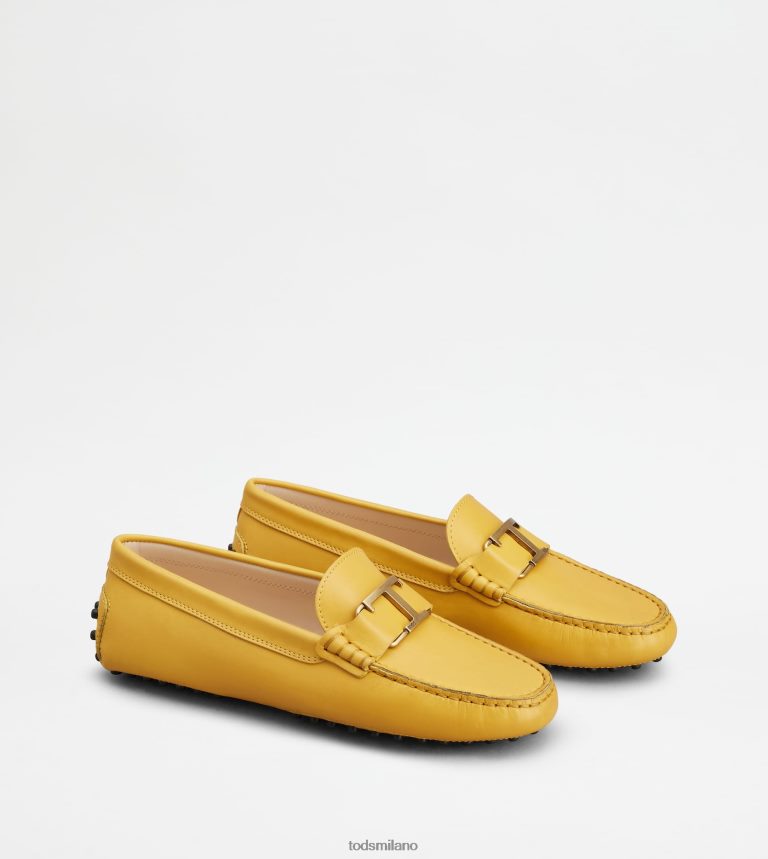 donnegiallo Tod's t Intramontabile mocassino gommino in pelle P66X8B100