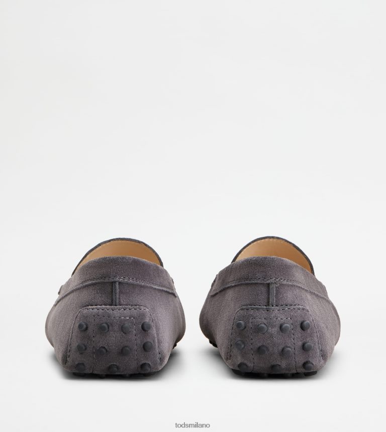 donnegrigio Tod's gommino mocassino in pelle scamosciata P66X8B114