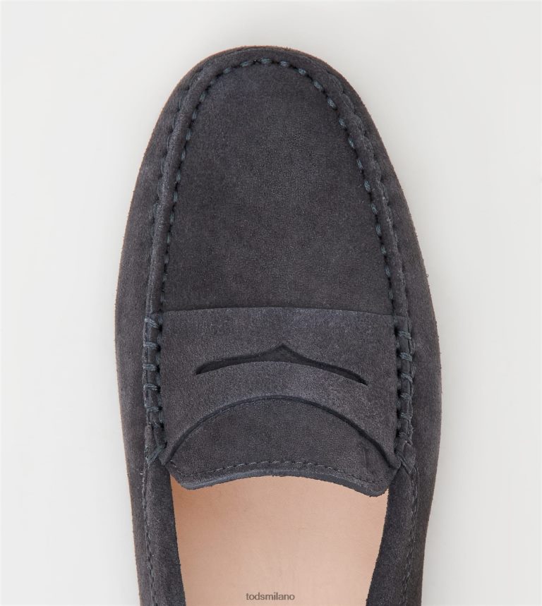 donnegrigio Tod's gommino mocassino in pelle scamosciata P66X8B114