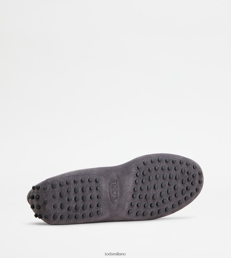 donnegrigio Tod's gommino mocassino in pelle scamosciata P66X8B114