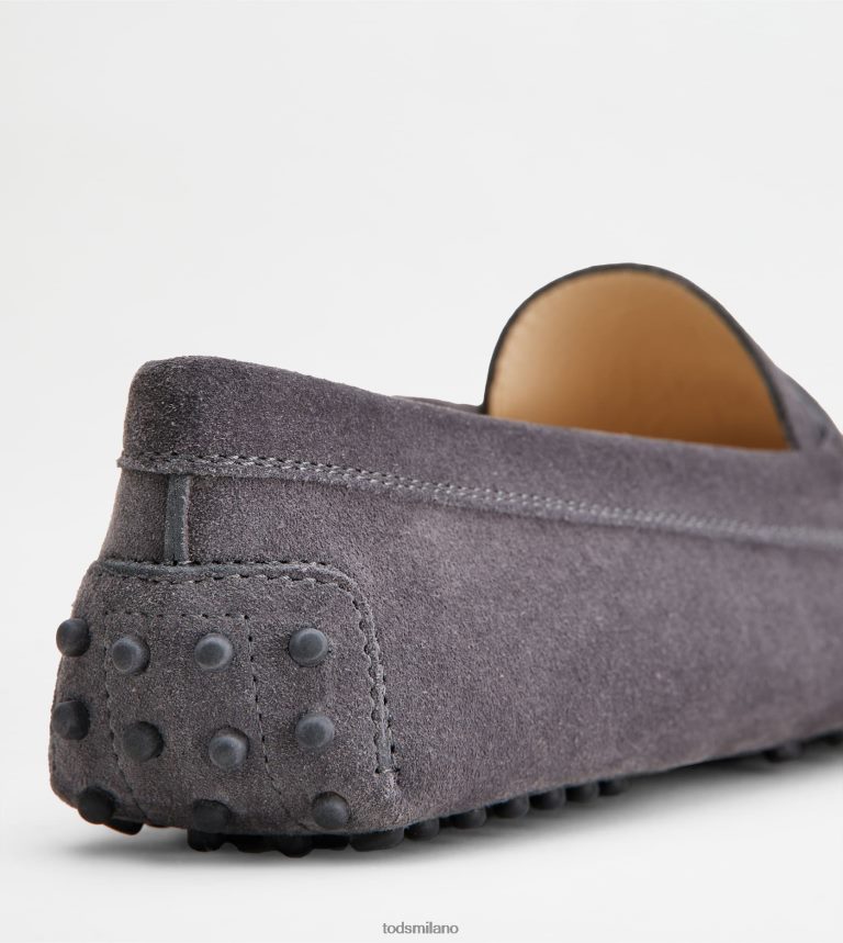 donnegrigio Tod's gommino mocassino in pelle scamosciata P66X8B114