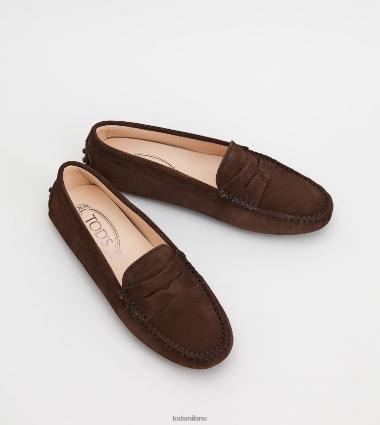 donnemarrone Tod's gommino mocassino in pelle scamosciata P66X8B105