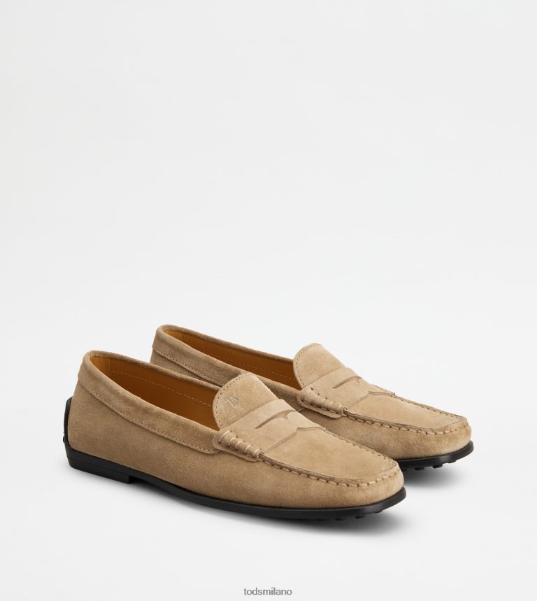 donnemarrone Tod's mocassino gommino da città in pelle scamosciata P66X8B63