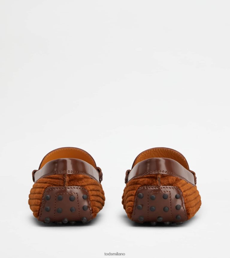 donnemarrone Tod's t intramontabile mocassino gommino in pelle e velluto P66X8B80