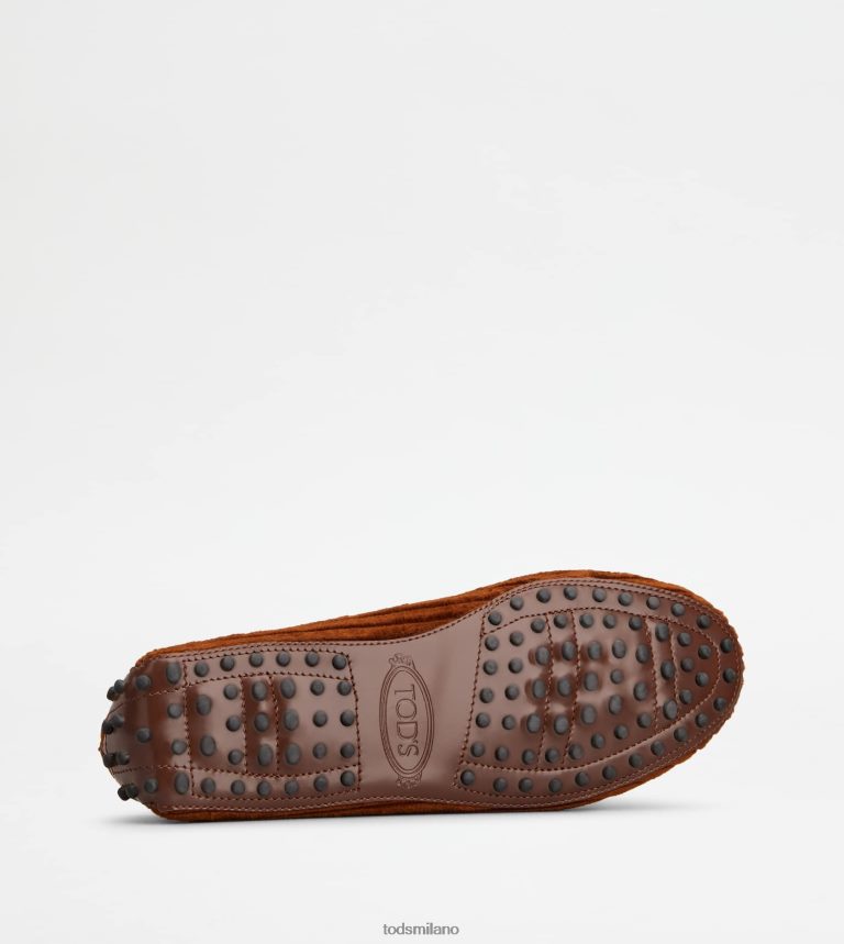 donnemarrone Tod's t intramontabile mocassino gommino in pelle e velluto P66X8B80