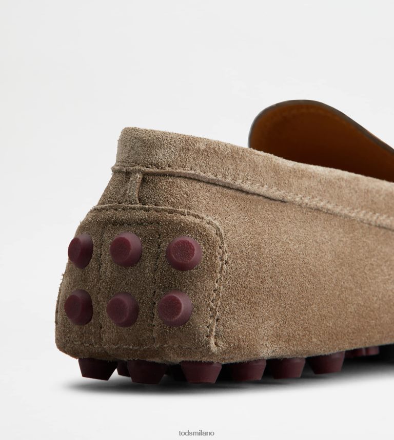 donnemarrone/bordeaux Tod's gommino a bolle in camoscio P66X8B86