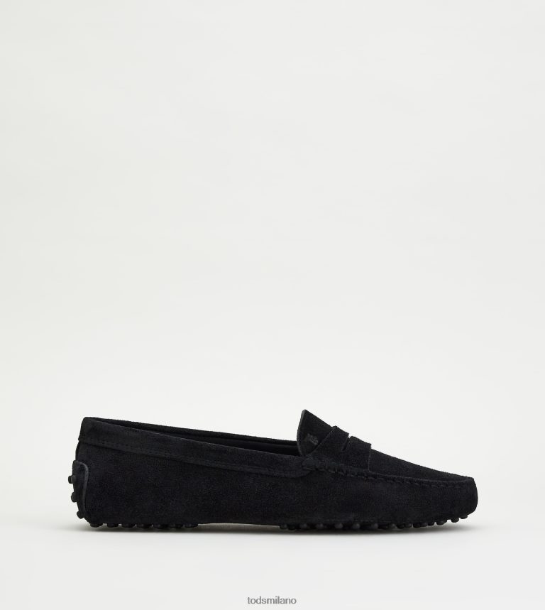 donnenero Tod's gommino mocassino in pelle scamosciata P66X8B65