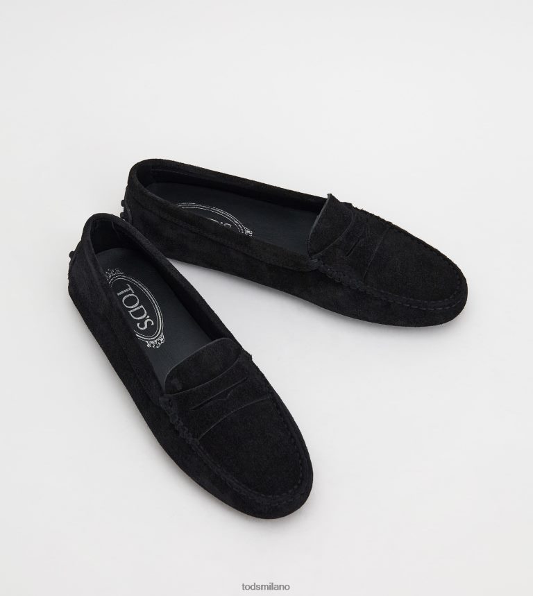 donnenero Tod's gommino mocassino in pelle scamosciata P66X8B65