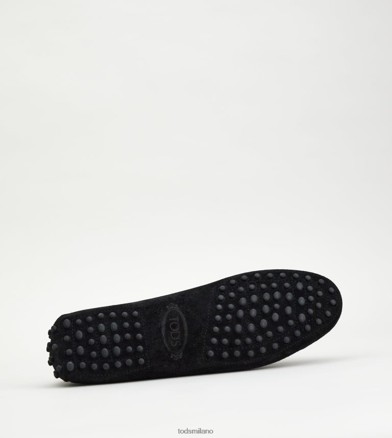 donnenero Tod's gommino mocassino in pelle scamosciata P66X8B65
