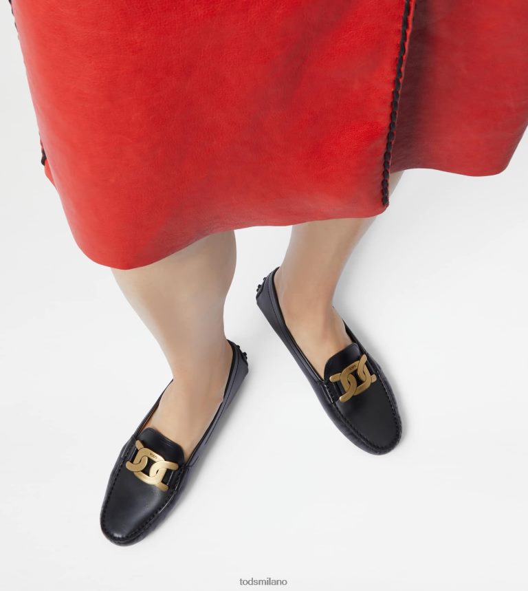 donnenero Tod's mocassino gommino Kate in pelle P66X8B97