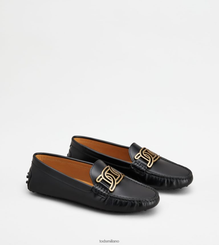 donnenero Tod's mocassino gommino Kate in pelle P66X8B98