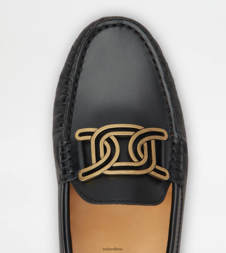 donnenero Tod's mocassino gommino Kate in pelle P66X8B98