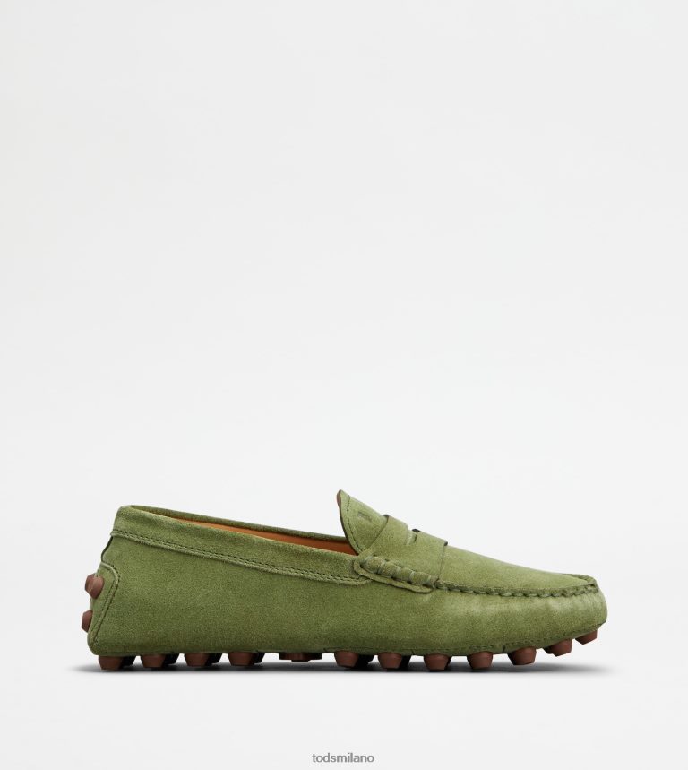 donneverde Tod's gommino a bolle in camoscio P66X8B90