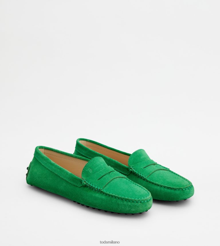donneverde Tod's gommino mocassino in pelle scamosciata P66X8B103