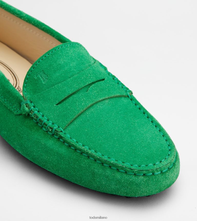 donneverde Tod's gommino mocassino in pelle scamosciata P66X8B103