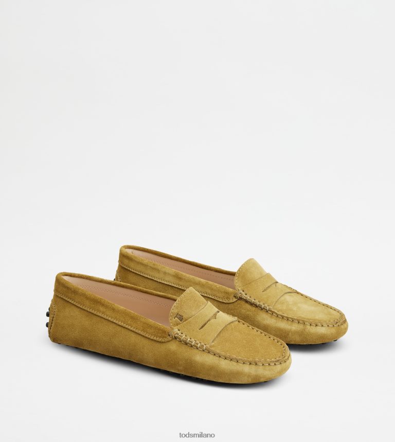 donneverde Tod's gommino mocassino in pelle scamosciata P66X8B107