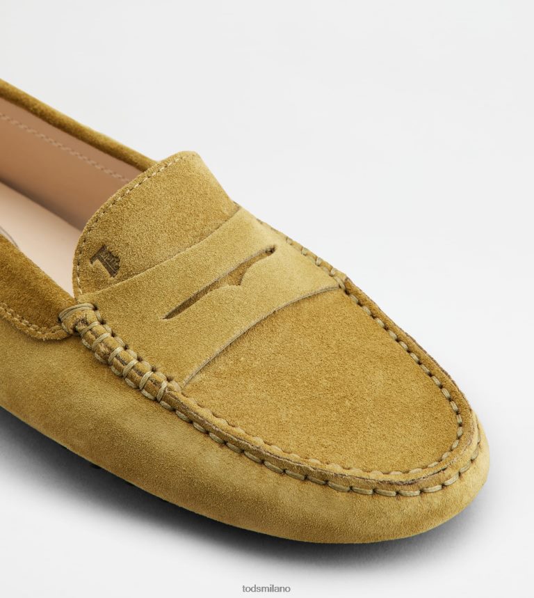donneverde Tod's gommino mocassino in pelle scamosciata P66X8B107