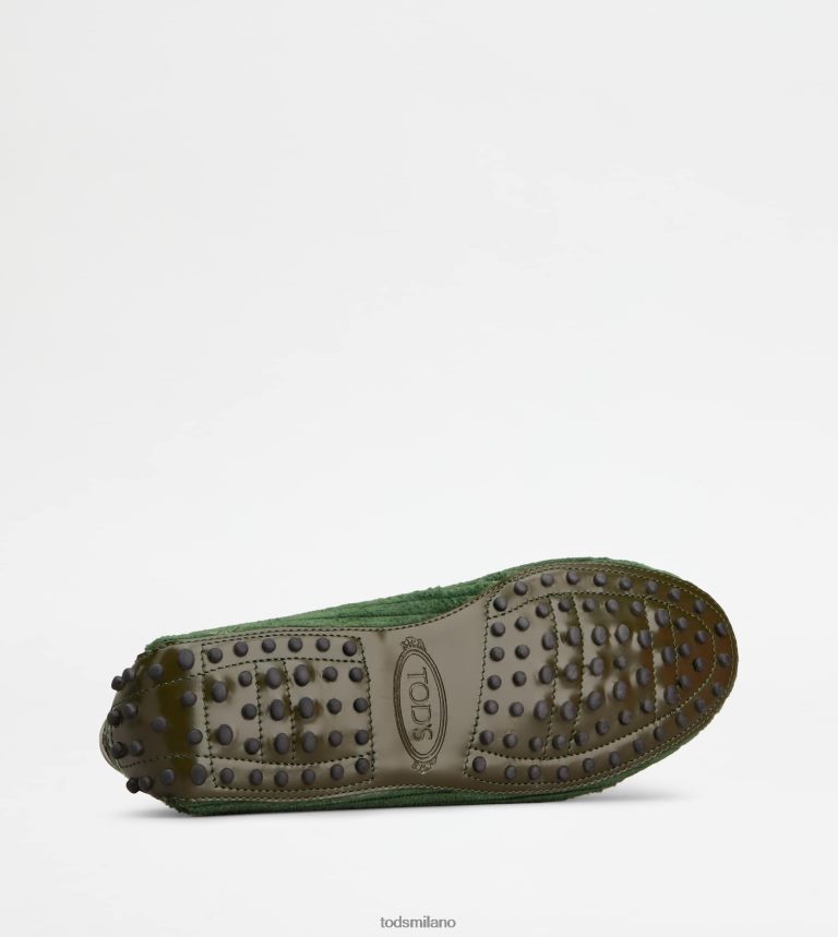donneverde Tod's t intramontabile mocassino gommino in pelle e velluto P66X8B79